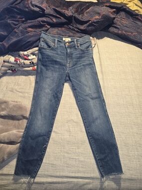 Madewell 10" High-rise  Skinny Jeans in Medium Blue Wash